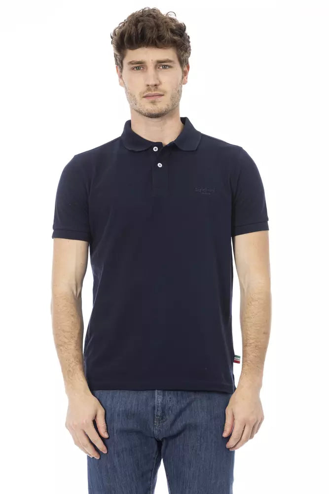 Baldinini Trend Blue Cotton Men Polo