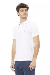 Baldinini Trend White Cotton Men Polo