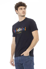 Baldinini Trend Blue Cotton Men T-Shirt