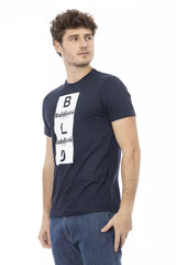 Baldinini Trend Blue Cotton Men T-Shirt