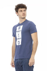 Baldinini Trend Blue Cotton Men T-Shirt