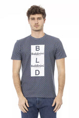 Baldinini Trend Gray Cotton T-Shirt