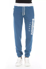 Baldinini Trend Blue Cotton Men Pant