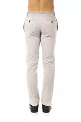 Uominitaliani Gray Cotton Men Pant