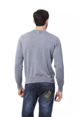 Billionaire Italian Couture Gray Merino Men Sweater