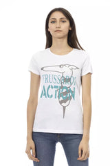 Trussardi Action White Cotton Women Top