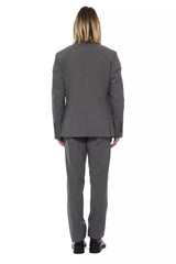 Billionaire Italian Couture Gray Wool Mens Suit