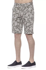 PT Torino Green Cotton Mens Bermuda Short