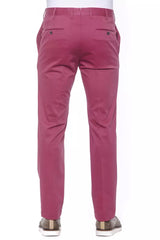 PT Torino Fuchsia Cotton Men Trouser