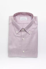 Robert Friedman Red Cotton Men Shirt