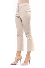 Peserico Beige Cotton Women Trouser