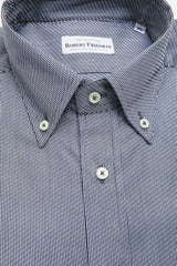 Robert Friedman Blue Cotton Men Shirt