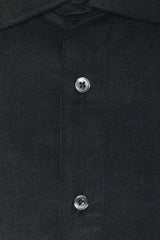 Robert Friedman Black Cotton Men Shirt