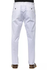 PT Torino White Cotton Men's Trousers
