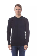 Verri Black Cotton Men's Long Sleeve T-Shirt