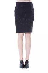 BYBLOS Blue Cotton Women Skirt