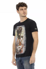 Trussardi Action Black Cotton Men T-Shirt