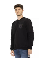 Automobili Lamborghini Black Cotton Men Sweater