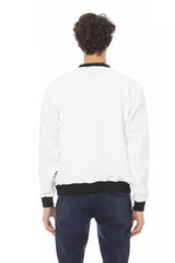 Baldinini Trend White Cotton Men Sweater