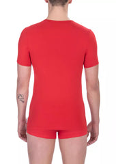 Bikkembergs Red Cotton Men's T-Shirt