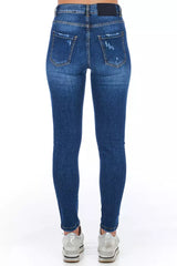 Frankie Morello Blue Denim Women Jeans