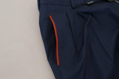 Dolce & Gabbana Blue Cotton Chino Formal Pants