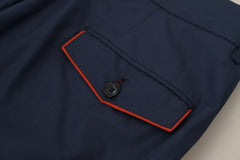 Dolce & Gabbana Blue Cotton Chino Formal Pants
