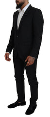 Dolce & Gabbana Black Single Breasted 2 Piece MARTINI Suit