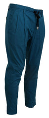 Dolce & Gabbana Blue Cotton Chinos Trousers Pants