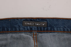 Frankie Morello Svelte Italian Denim - Slim Fit Blue Jeans