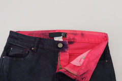 Just Cavalli Black Low Waist Slim Fit Women Casual Denim Jeans