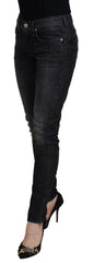 Fiorucci Chic Black Low Waist Skinny Jeans