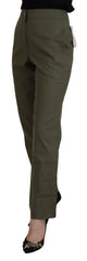 LAUREL Elegant Tapered Green Pants - Chic Everyday Wear