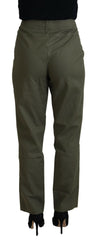 LAUREL Elegant Tapered Green Pants - Chic Everyday Wear