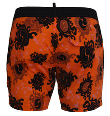 Dsquared² Chic Orange Swim Shorts Boxer for Men