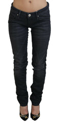 Acht Sleek Black Washed Slim Fit Denim