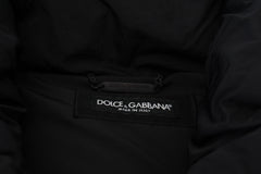 Dolce & Gabbana Black Sleeveless DG Metal Embellishment Jacket