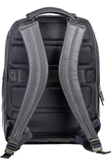 Piquadro Blue Leather Men Backpack