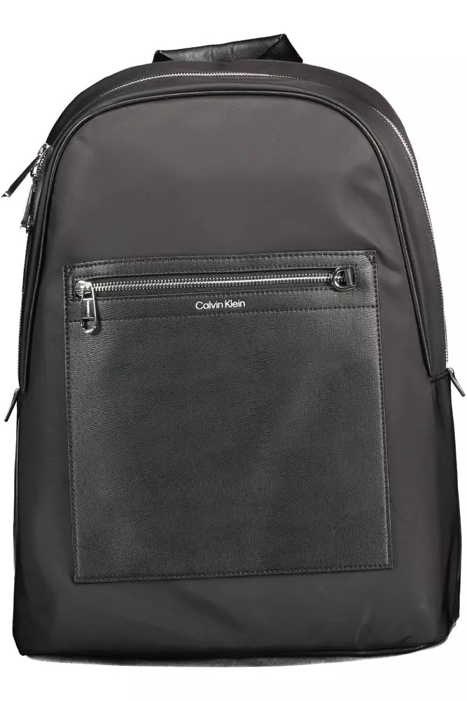 Calvin Klein Black Polyester Men Backpack