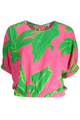 Desigual Pink Viscose Women Top