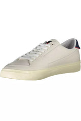 Tommy Hilfiger White Leather Men Sneaker