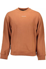 Calvin Klein Brown Cotton Men Sweater