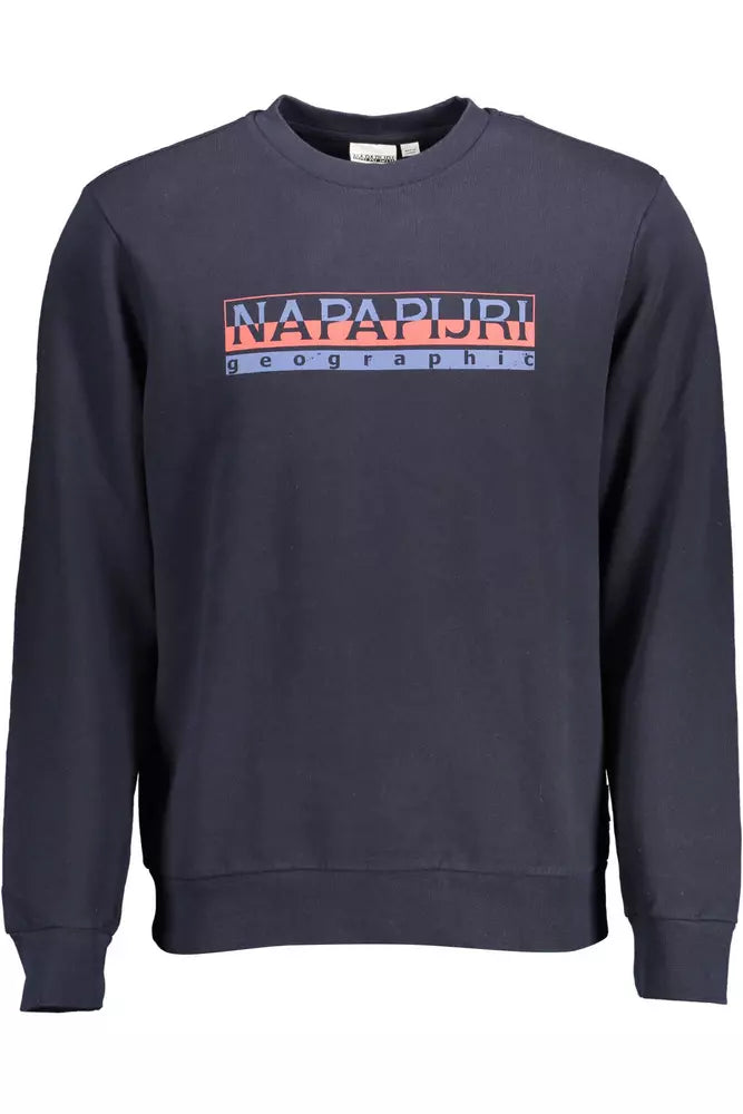 Napapijri Blue Cotton Men Sweater