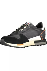 Napapijri Black Leather Men Sneaker