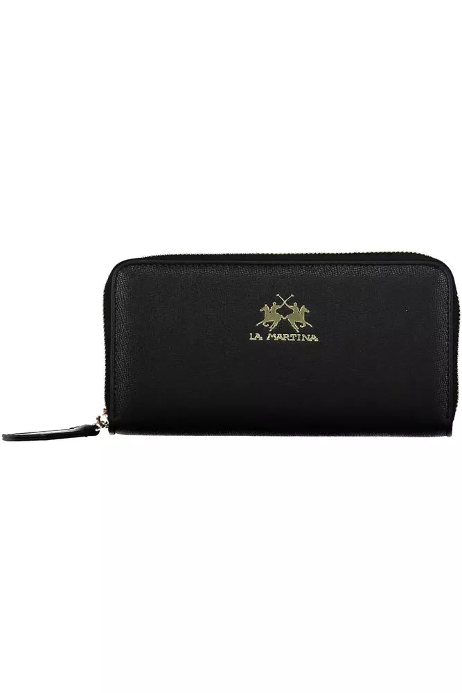 La Martina Black Polyethylene Women Wallet