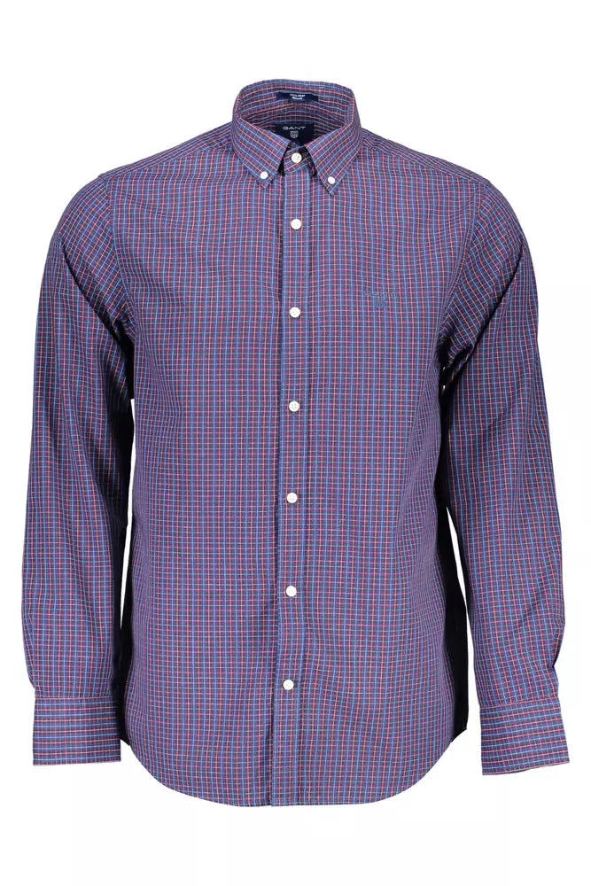 Gant Blue Cotton Men Shirt