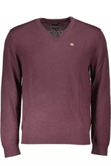 Napapijri Red Wool Men Sweater