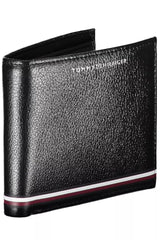 Tommy Hilfiger Black Leather Men Wallet