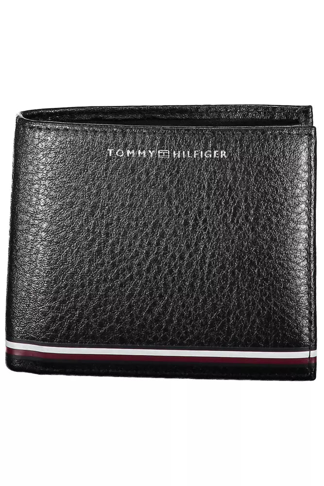 Tommy Hilfiger Black Leather Men Wallet