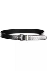 Calvin Klein Black Leather Women Belt